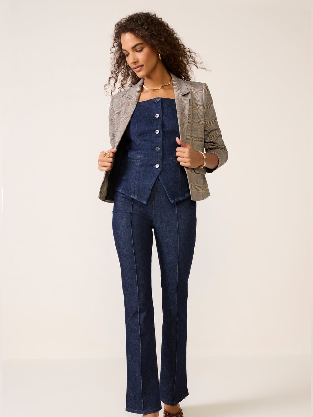 SPANX‎ Dark Indigo Micro Flare Jeans
